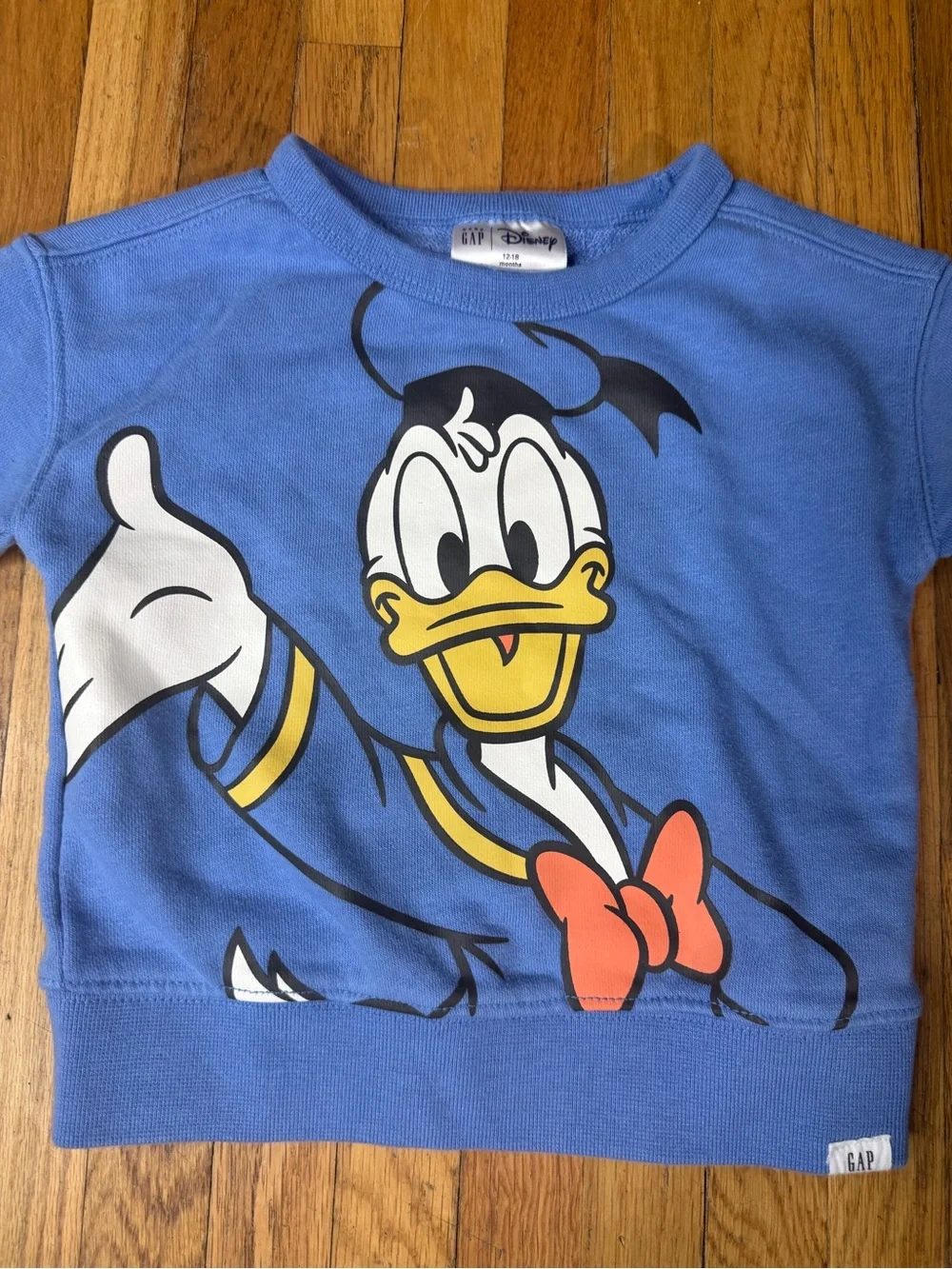 Baby Gap 12/18 Donald Duck sweatshirt